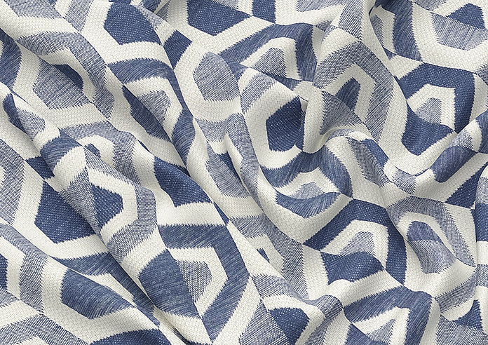 Gusta, Navy - Made to Measure Curtains - Image 4